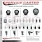 Service Caster 3.5'' Black Poly Swivel 7/16'' Grip Ring Stem Caster Set with Brake, 4PK SCC-GR20S3514-PPUB-BLK-PLB-716138-4 - alternate 2